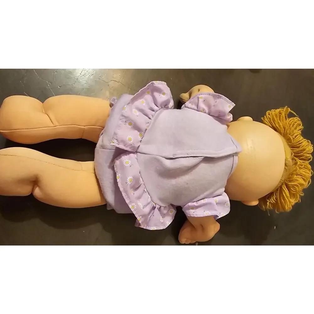 Cabbage Patch Doll‎ purple outfit with daisies